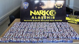 Alaşehirde 4 bin 191 sentetik hap ele geçirildi