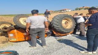 Alaşehirde traktör kazası: 1 ölü