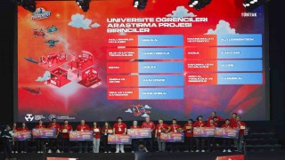 ALKÜlü TEKNOFEST birincileri ödülünü Cumhurbaşkanı Erdoğandan aldı