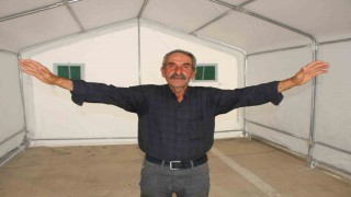 Amasyada 100 çobana güneş panelli çadır