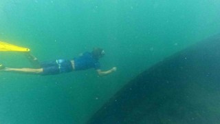 Amatör dalgıçlar, Van Gölünde batık Rus şilebini görüntüledi