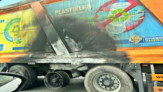 Ankara Büyükşehir Belediyesine ait tır alev aldı