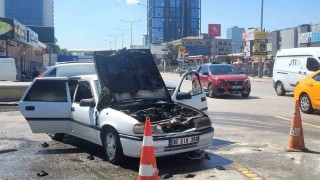 Ankarada araç yangını paniğe neden oldu