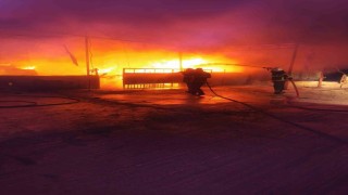 Antakyada samanlık yangını