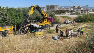 Antalyada devrilen forkliftin altında kalan sürücü hayatını kaybetti