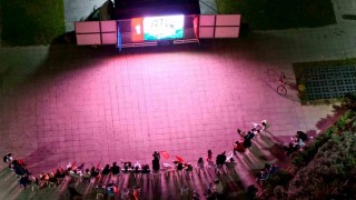 Arnavutköyde milli heyecan: Yüzlerce kişi dev ekranda Türkiye-Almanya finalini izledi