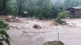 Artvinde sağanak yağış sele neden oldu