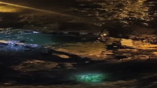 Artvinin Borçka ilçesinde arı kovanları gece sel suları ve heyelana kapıldı