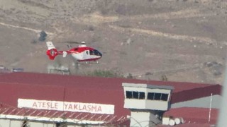 Asfiksi hastası yenidoğan bebek ambulans helikopterle Vana getirildi