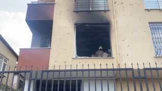 Ataşehirde 5 katlı binada çıkan yangın paniğe neden oldu