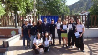 Avrupa Miras Gönüllüleri Mudurnuda ilk projelerini tamamladı: Gönüllülere plaket verildi