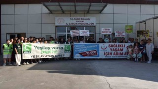 Aydında sağlıklı yaşam için yürüdüler