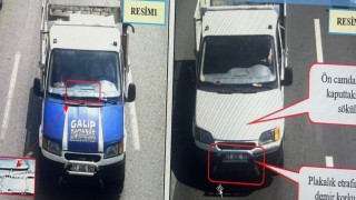 Aynı aracın üzerinde oynama yapıp, izini kaybettirmeye çalıştı