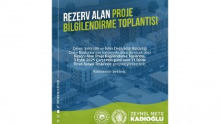 Bahçe’de Rezerv Alan Projesi Toplantısı Düzenlenecek