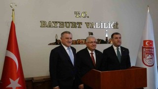 Bakan Güler ve Bakan Bak Bayburtta