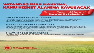 Bakan Kurum: (İmar hakkı aktarımı) Yıllardır süren bir sorunu çözüme kavuşturuyoruz