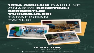 Bakan Tunç: Bin 534 okulun bakım ve onarımı denetimli serbestlik yükümlüleri tarafından yapıldı