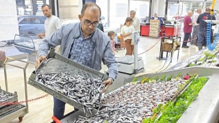 Balık tezgahları şenlendi