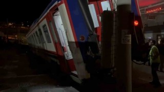 Bandırmada tren kazası ucuz atlatıldı