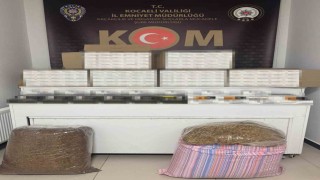 Bandrolsüz 75 bin dal boş makaron ele geçirildi