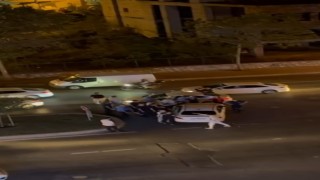 Başakşehirde yol verme kavgası: Biri kaçtı, diğeri kovaladı