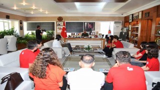 Başarılarını Başkan Topaloğlu ile paylaştılar