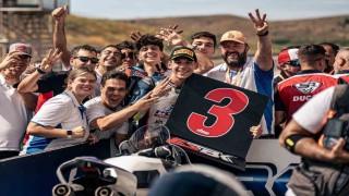 Başiskeleli milli sporcu Superbike Şampiyonasında üçüncü oldu