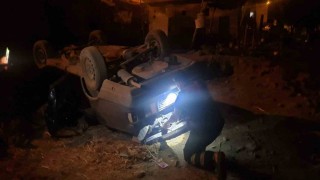 Batmanda otomobil şarampole yuvarlandı: 1 yaralı