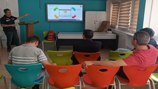 Bayburtta BİLSEM personeline afet ve yangın farkındalık eğitimi verildi