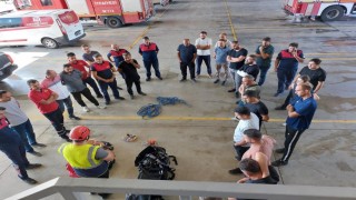 Belediye personeline yüksekte çalışma eğitici eğitimi verildi