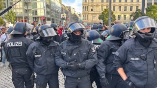 Berlin polisinden Filistine destek gösterisine sert müdahale