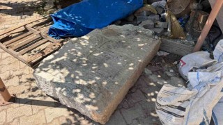 Beyşehirde 1 tonluk Bizans taşı bulundu