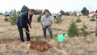 Beyşehirde İlköğretim Haftasında fidanlar toprakla buluşturuldu