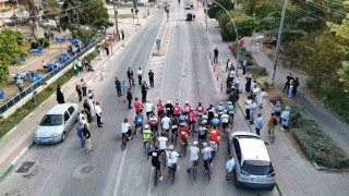 Biber Festivali kapsamında bisiklet yarışı nefes kesti