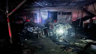 Bilecikte çıkan yangında 1 traktör, 1 ilaçlama tankeri, 1 sulama motoru yandı