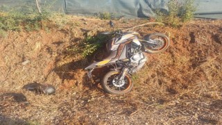 Bilecikte seyir halindeki motosiklet devrildi; 1 yaralı