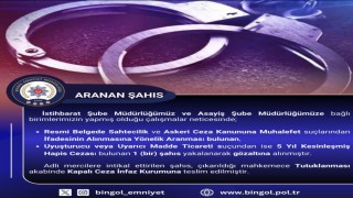 Bingölde kesinleşmiş hapis cezası bulunan zanlı yakalandı