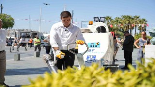 Bodrumda yeni nesil elektrikli yol süpürme araçları hizmete girdi