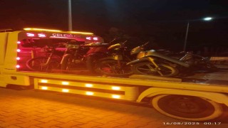 Bolvadinde 20 motosiklet trafikten men edildi