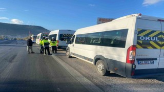 Bozkırda okul servislerine yönelik denetim gerçekleştirildi