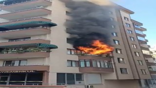 Bursada 7 katlı apartmanda korku dolu anlar