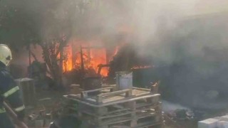 Bursada bağ evi alev alev yandı