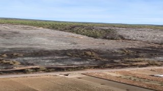 Bursada küle dönen ormanlık alan havadan görüntülendi