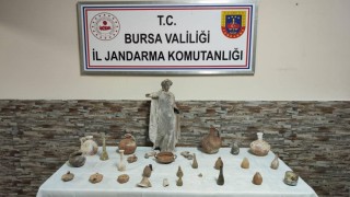 Bursada tarihi eser operasyonu: Roma ve Bizans objeleri ele geçirildi
