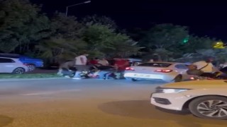 Bursada yol verme tartışması kavgaya dönüştü: O anlar kamerada