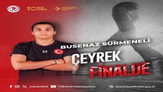 Busenaz Sürmeneli, Dünya Boks Şampiyonasında çeyrek finalde