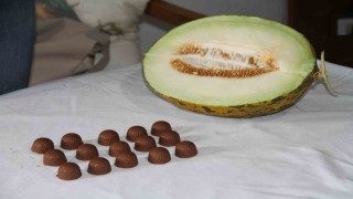 Çankırının meşhur kavunu çikolatayla birleşti, vatandaşlar hayran kaldı