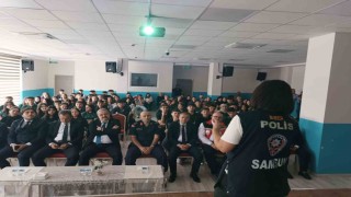 Çarşambada lise öğrencilerine bağımlılıkla mücadele semineri