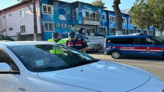 Çinede jandarmadan okul çevrelerinde önleyici kolluk devriyesi