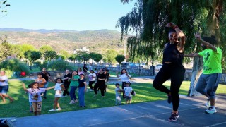 Çineli vatandaşlar güne zumba ile başladı